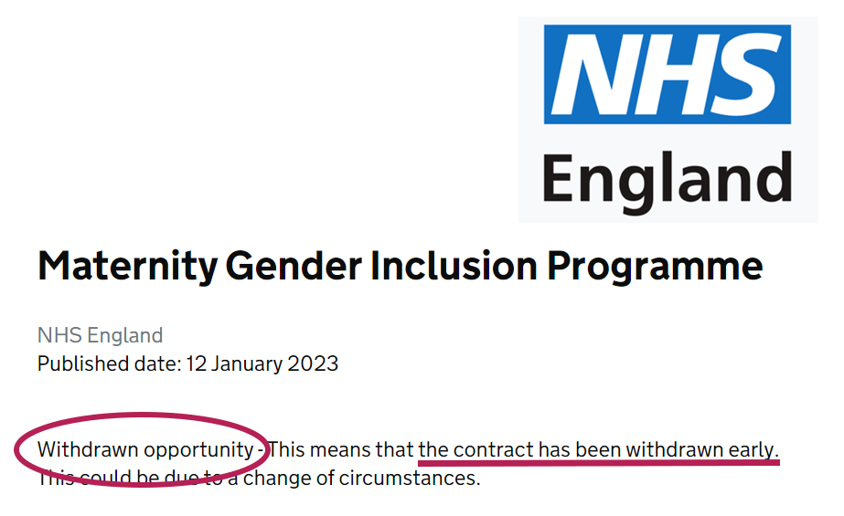 UPDATE: Pause on £100k NHS award for training maternity units in trans&nbsp;inclusion.